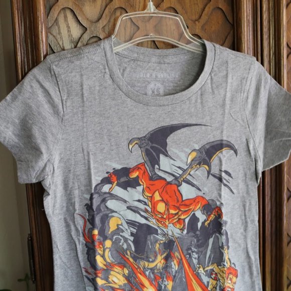 3/$15 Ghosts n Goblins Firebranded Graphic Tee NWT! - Gray, Size XS - Picture 6 of 16